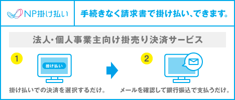 BtoB企業間後払い・掛売り決済「NP掛け払い」